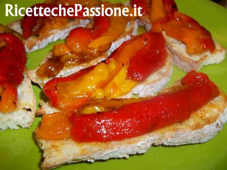 Bruschette con Peperoni