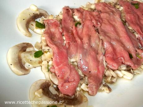 Carpaccio di Vitello ai Funghi