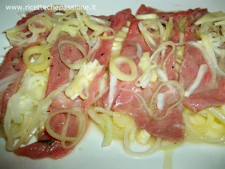 Carpaccio di Vitello ai Porri