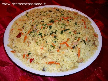 Couscous con Gamberetti