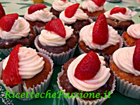 Cupcake Panna e Fragole