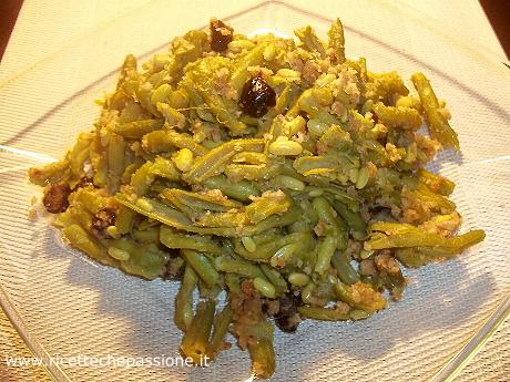 Fagiolini con Olive nere