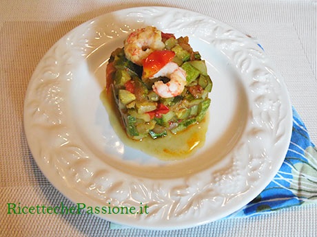 Gamberi con Zucchine al Curry