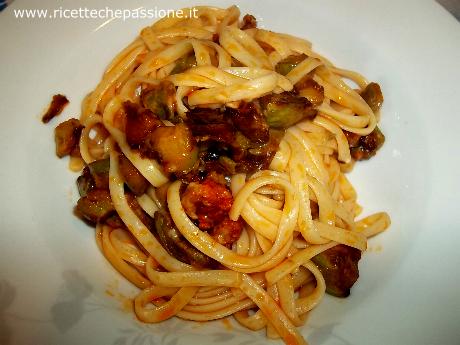 Linguine con 'Nduja e Zucchine