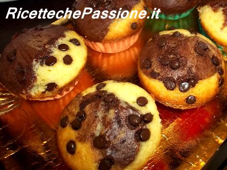 Muffin Con Gocce di Cioccolato