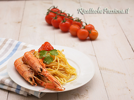 Spaghetti agli scampi 