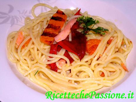 Pasta con Zucca e Salmone