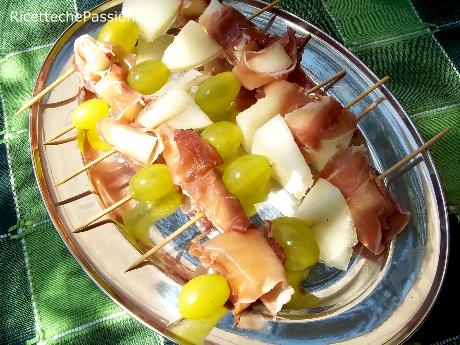 Spiedini Uva Melone Prosciutto