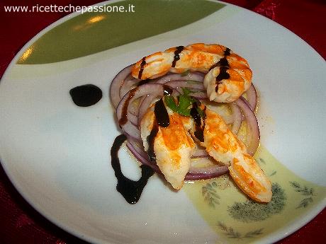 Surimi su letto di Cipolle