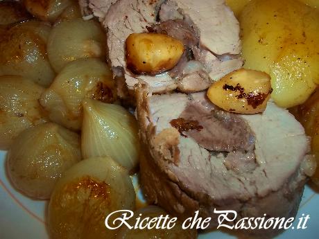 Arrosto di Maiale con Cipolle