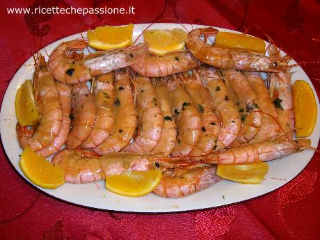Gamberoni all'Arancia