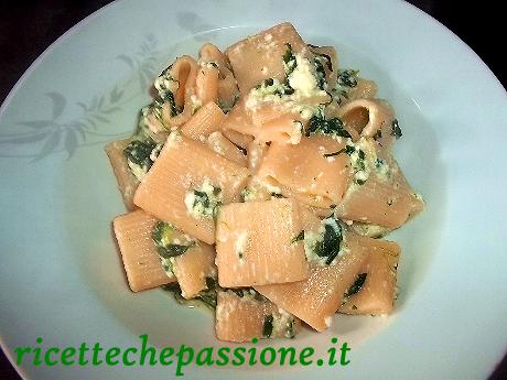 Paccheri con Ricotta e Spinaci