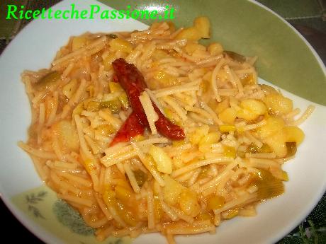 Pasta con Patate e Porri
