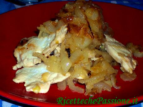 Pollo con Cipolla in Agrodolce